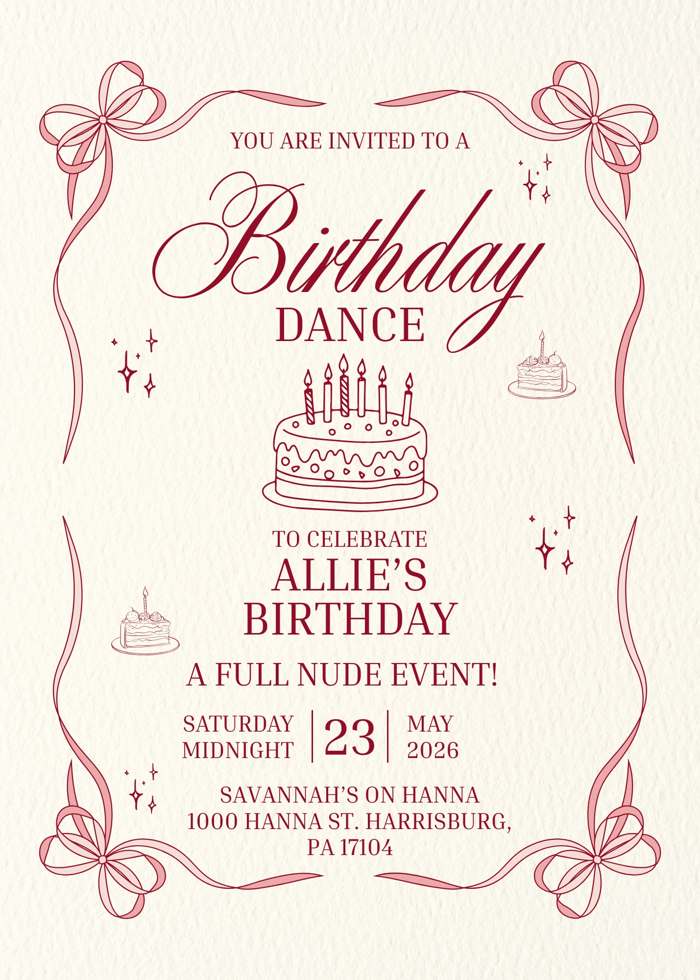 ALLIE'S BDAY DANCE