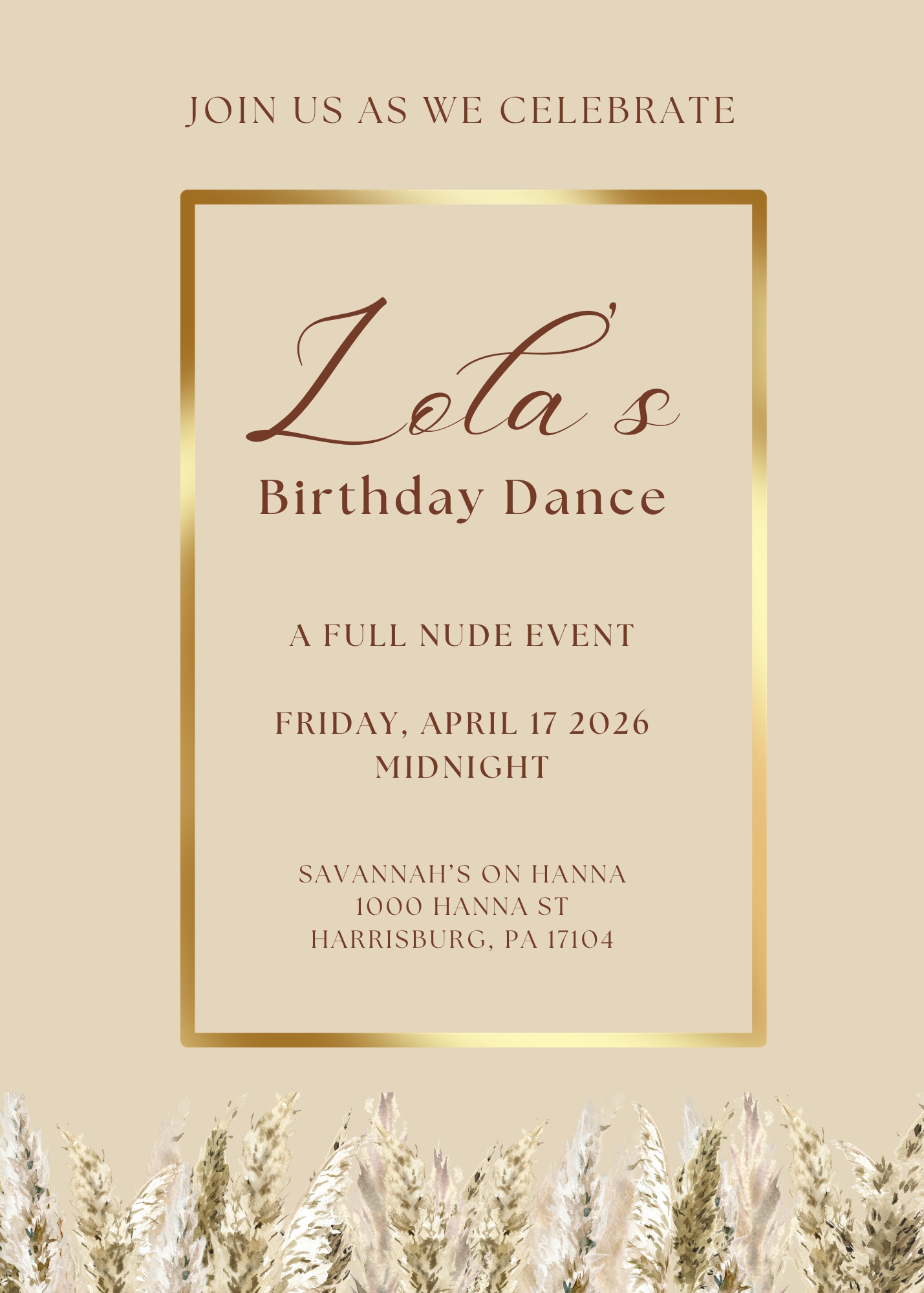 LOLA'S BDAY DANCE