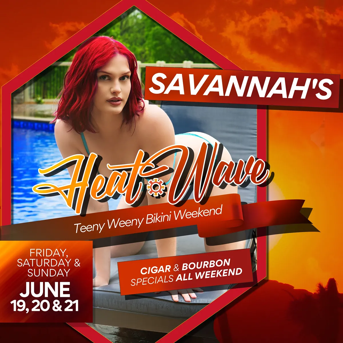 SAVANNAH'S Heat Wave Teeny Weeny Bikini Weekend