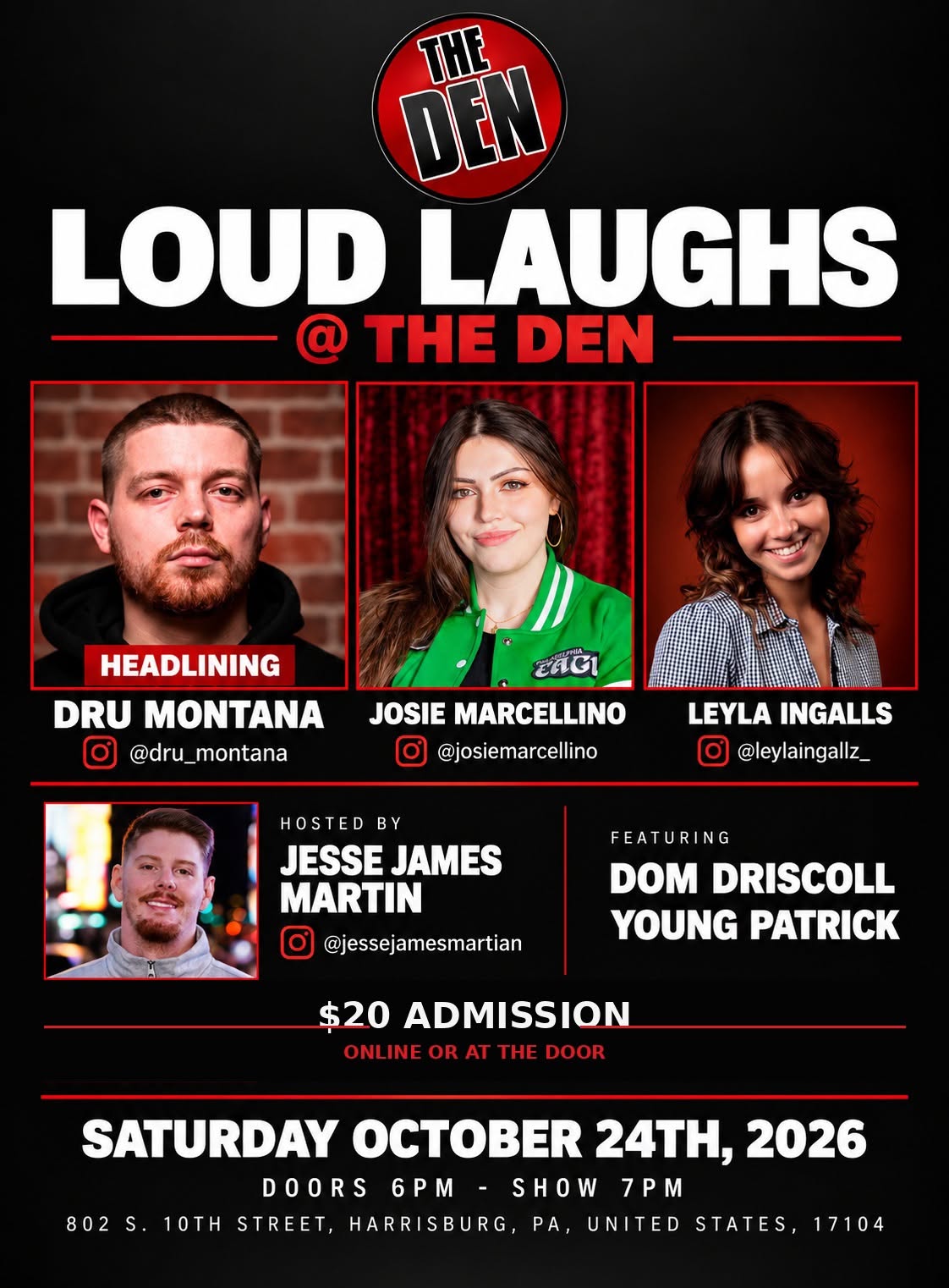 LOUD LAUGHS at THE DEN