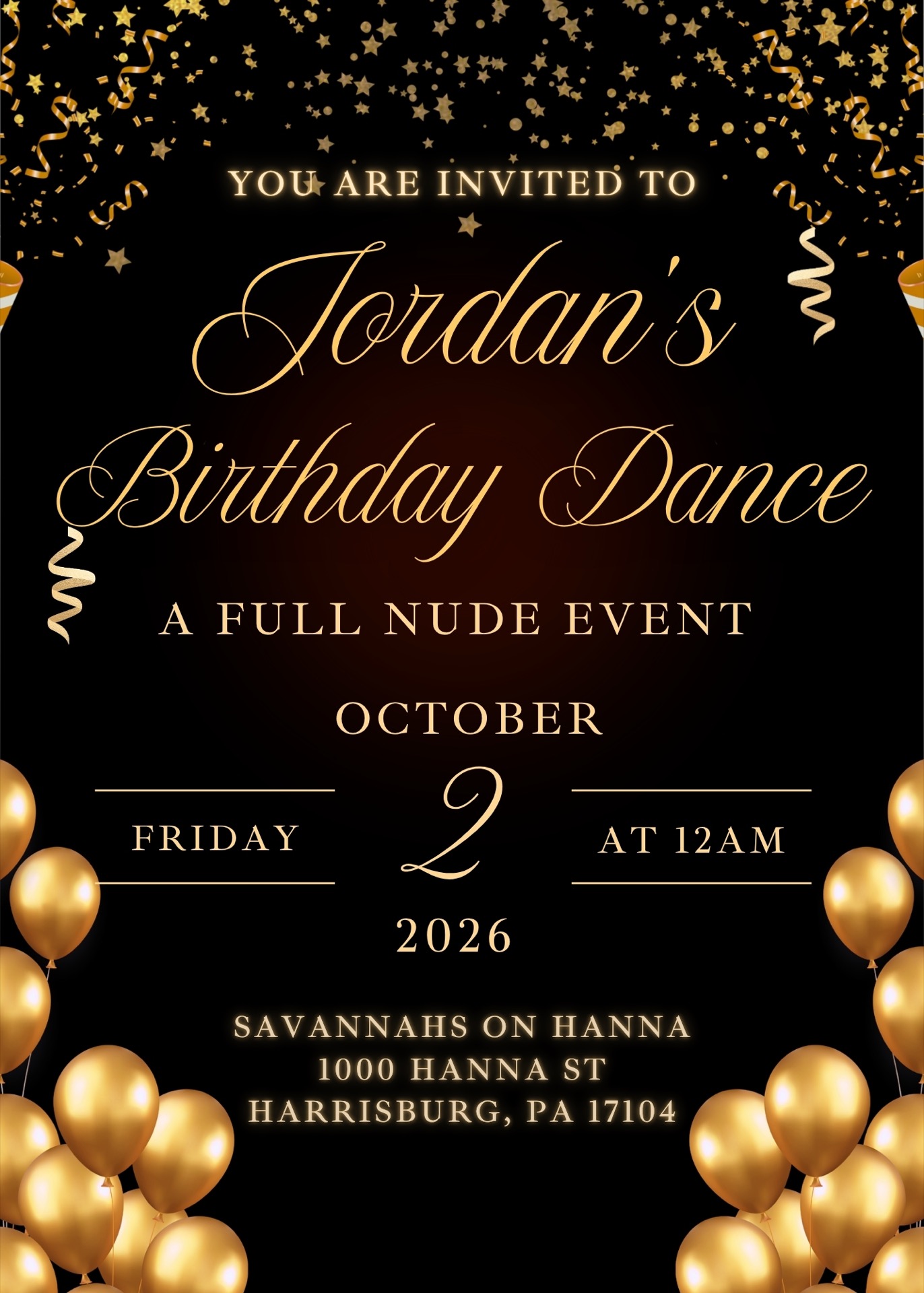 JORDAN'S BIRTHDAY DANCE