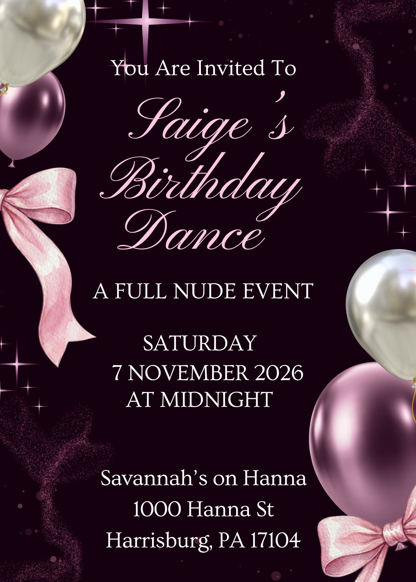 SAIGE'S BIRTHDAY DANCE